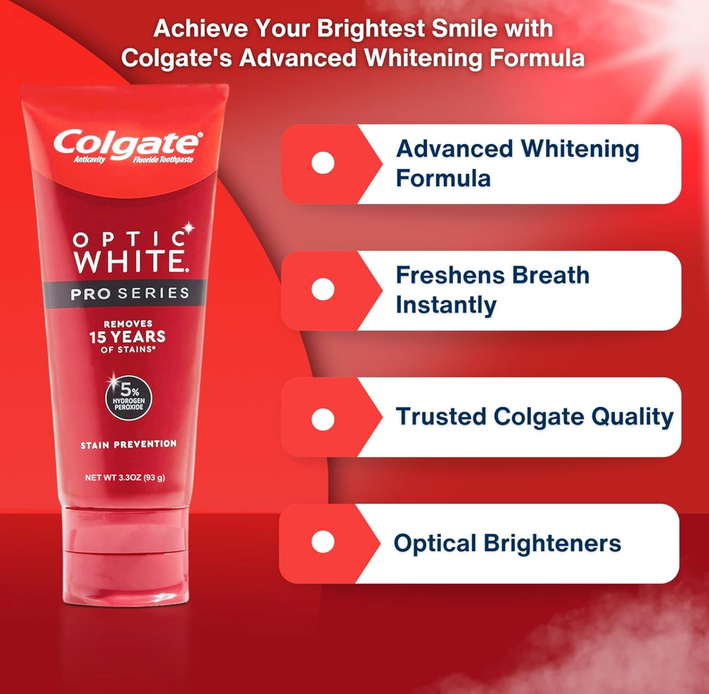 Kem Đánh Răng COLGATE Optic White Pro Series 93g