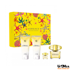 Set Nước Hoa Versace Yellow Diamond EDT 4 Món