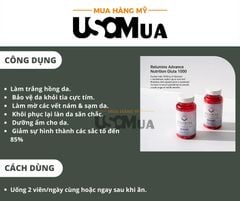 Viên Uống Trắng Da RELUMINS Advance Nutrition Reduced L-Glutathione Complex Gluta-1000