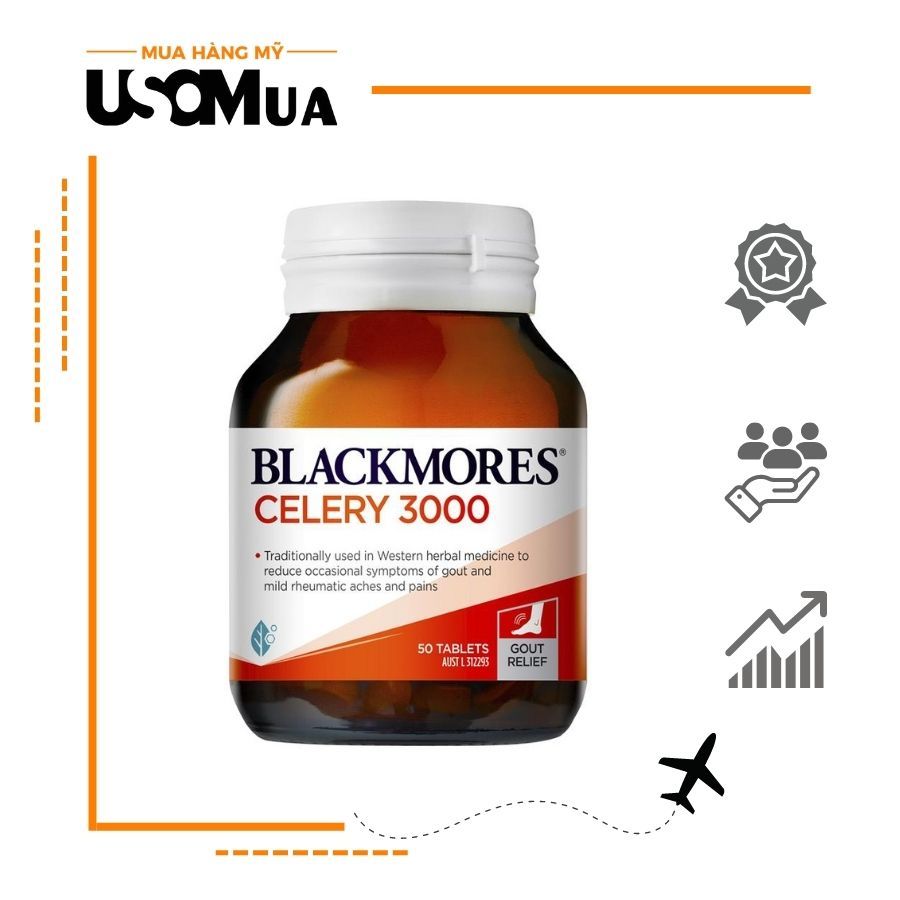 Viên Uống Hỗ Trợ Gout BLACKMORES Celery 3000
