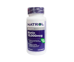 Viên Uống Kích Mọc, Giảm Rụng Tóc NATROL Biotin Beauty 10.000mcg