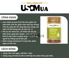 Viên Uống Mầm Đậu Nành HEALTHY CARE Úc Super Lecithin 1200mg