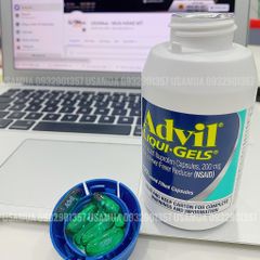 Viên Uống Giảm Đau, Hạ Sốt ADVIL Liquid Gels 200mg 120 Viên