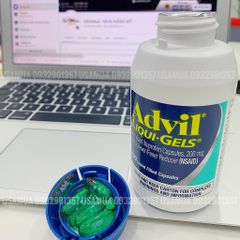 Viên Uống Giảm Đau, Hạ Sốt ADVIL Liquid Gels 200mg 120 Viên