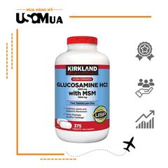 Viên Uống Bổ Khớp KIRKLAND Glucosamine HCL 1500mg With MSM 1500mg