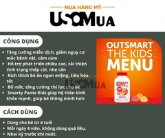 Kẹo Dẻo SMARTY PANTS Multivitamin Omega 3, D3 And Choline