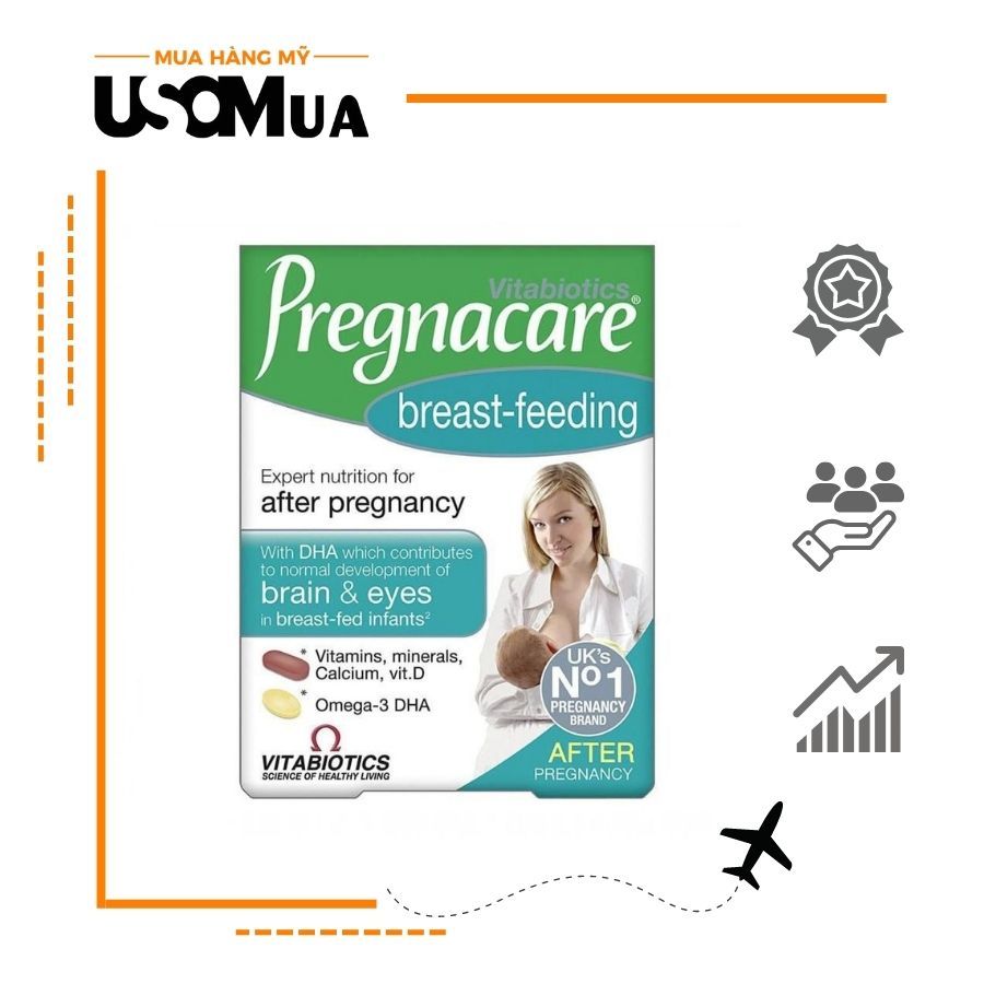 Viên Uống Bổ Sung Vitamin Cho Phụ Nữ Sau Sinh VITABIOTIC After Pregnacare Breast-feeding