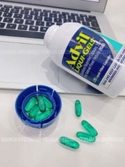 Viên Uống Giảm Đau, Hạ Sốt ADVIL Liquid Gels 200mg 120 Viên