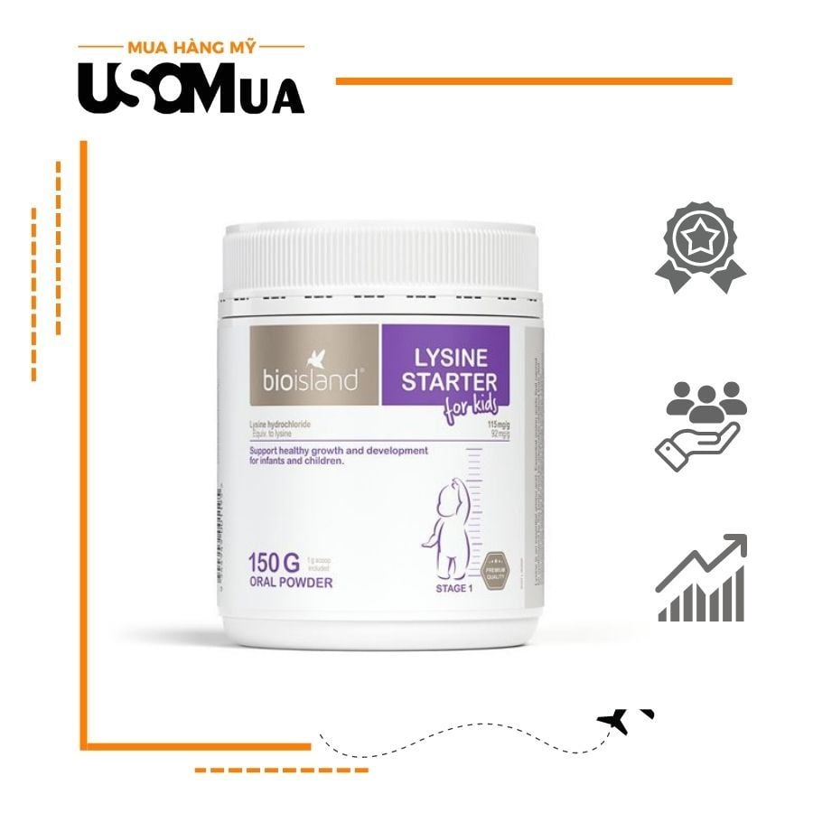 Bột Tăng Chiều Cao BIOISLAND Úc Lysine Starter