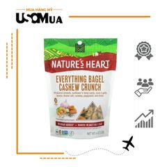 Hạt Hỗn Hợp NATURE'S HEART Everything Bagel Cashew Crunch, 453gr