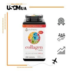 Viên Uống YOUTHEORY Enhanced Formula Collagen + Biotin 6000mg
