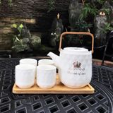  Bộ Tách Trà Sứ 6 Món 2129 Cherry 