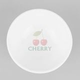  Chén Chè Sứ Trắng Cherry 