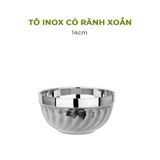  Tô Chén Inox Xoắn 2 Lớp Tiện Lợi Cherry 