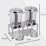  Bình Nước Thuỷ Tinh Trái Cây Buffet Nhựa Inox Cao Cấp Horeca 