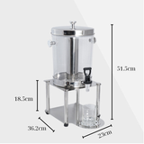  Bình Nước Thuỷ Tinh Trái Cây Buffet Nhựa Inox Cao Cấp Horeca 