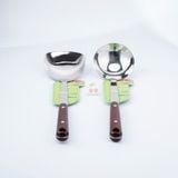  Vá Canh Inox Giả Gỗ Cán Dài Cherry Tiện Lợi 
