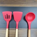  Bộ Dụng Cụ Nhà Bếp Nhựa Silicone 7 Món Cherry 