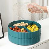  Hộp Mứt Nhựa Nắp Kim Cương 2 Tầng Cherry 