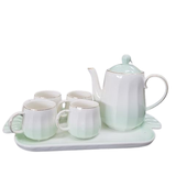  Bộ Tách Trà Sứ 6 Món 6655 Xanh Ngọc Cherry 