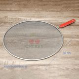  Lưới Đậy Chảo Tay Cầm Nhựa Inox Cherry 