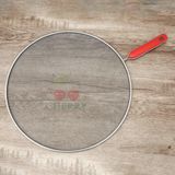  Lưới Đậy Chảo Tay Cầm Nhựa Inox Cherry 