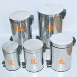  Thùng Rác Chân Đạp Inox Tròn Cherry 