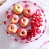  Bộ Tô Dĩa Thuỷ Tinh Hoa Đào Cherry 
