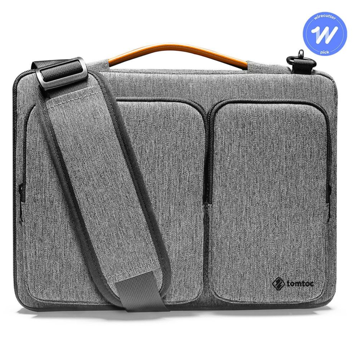  TÚI ĐEO TOMTOC (USA) VERSATILE SHOULDER BAGS MACBOOK 13″14″, ULTRABOOK 13″ GRAY 