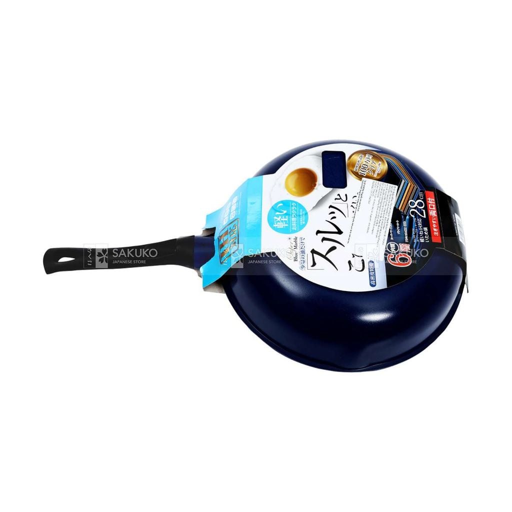 PEARL METAL- Chảo tráng đá cẩm thạch xanh 28cm