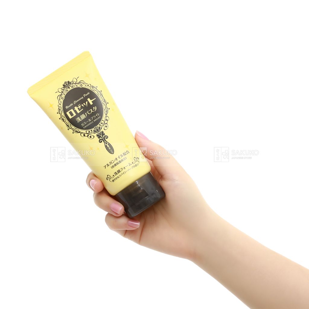 ROZETTA- Sữa rửa mặt chiết xuất đất sét Ghassoul và dầu Argan 120g