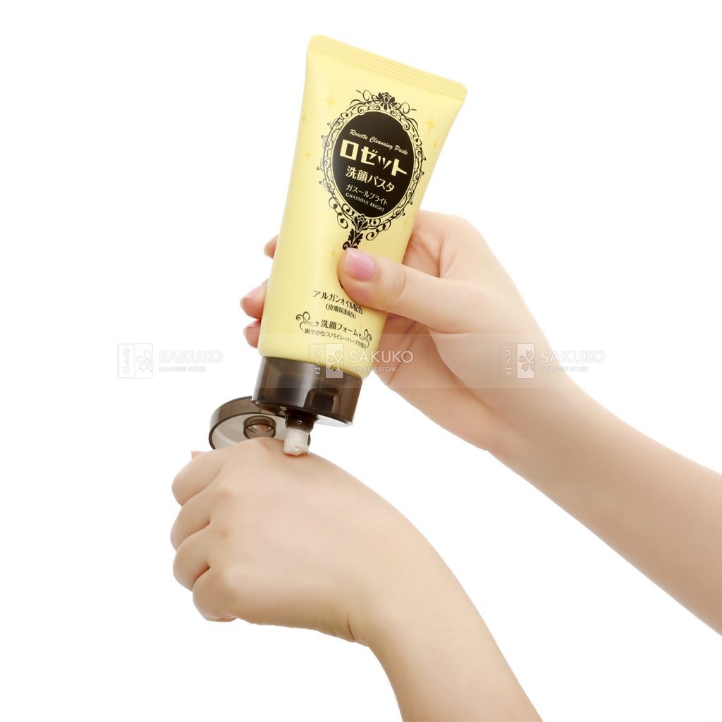 ROZETTA- Sữa rửa mặt chiết xuất đất sét Ghassoul và dầu Argan 120g