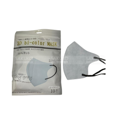 ONISHI IRYO- KHẨU TRANG 3D BI-COLOUR XANH 10 CHIẾC