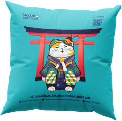 SAKUKO- Gối tựa họa tiết cổng Torii
