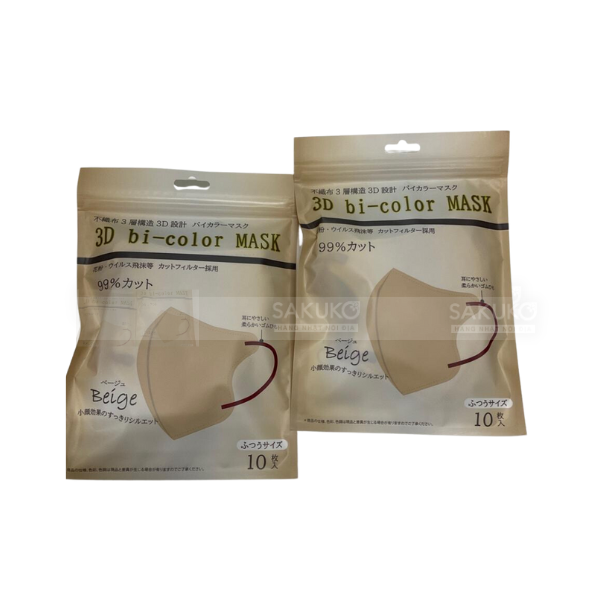 ONISHI IRYO- KHẨU TRANG 3D BI-COLOUR BE 10 CHIẾC