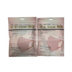 ONISHI IRYO- KHẨU TRANG 3D BI-COLOUR HỒNG 10 CHIẾC