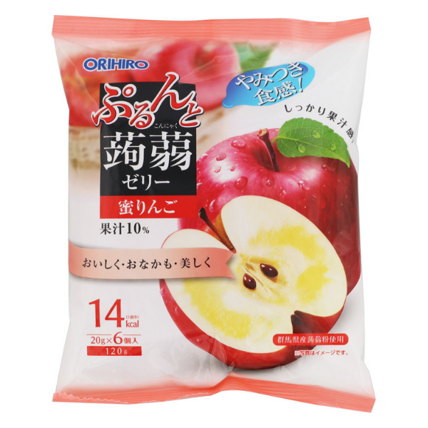 ORIHIRO- Thạch mềm vị táo 20g x 6 chiếc