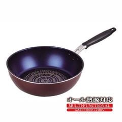 PEARL METAL-Chảo tráng kim cương xanh sâu lòng28cm