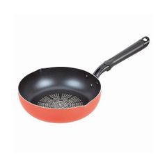 PEARL METAL- Chảo chống dính sâu lòng màu cam 24cm