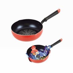 PEARL METAL- Chảo chống dính sâu lòng màu cam 28cm