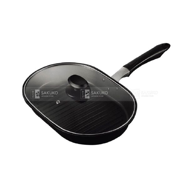 PEARL METAL- Chảo chống dính hình bầu dục