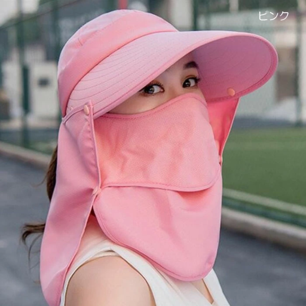 CLOVER- Mũ chống nắng 360° 4WAY UPF50+ (Hồng nhạt)