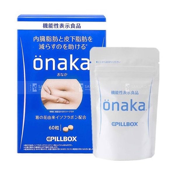 PILLBOX- Viên uống giảm mỡ bụng Onaka ( 60 viên)