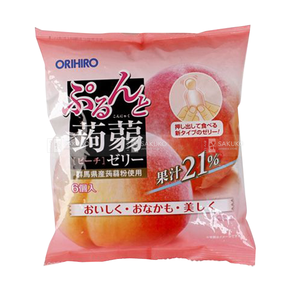 ORIHIRO- Thạch mềm vị đào 20gx6 chiếc