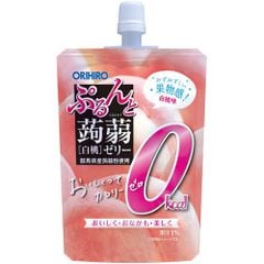 ORIHIRO- Thạch mềm vị đào không calo túi 130g