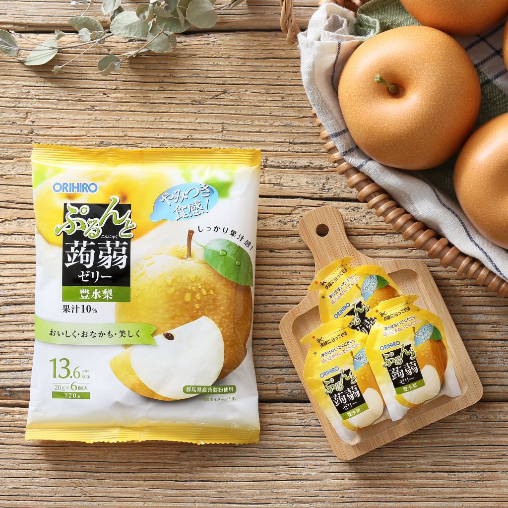 ORIHIRO- Thạch mềm vị lê 20gx6 chiếc