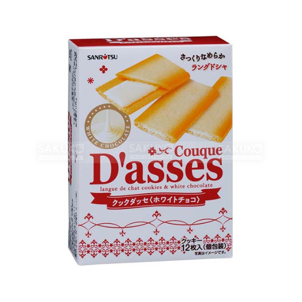 SANRITSU- BÁNH QUY DASSES NHÂN SOCOLA TRẮNG 12 CÁI