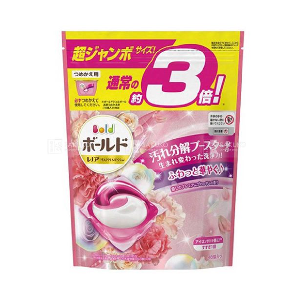 P&G- Viên giặt xả Gel Bold 3D hương hoa hồng 46v