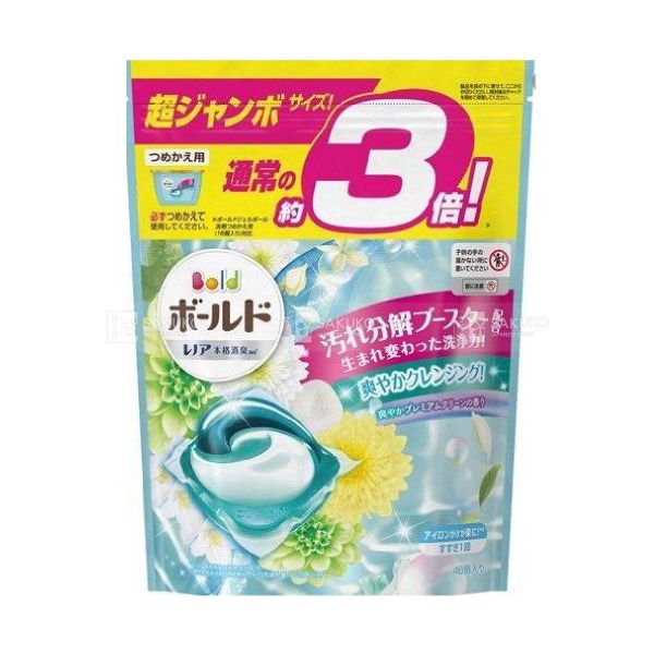 P&G- Viên giặt xả Gel Bold 3D hương hoa xanh 46v