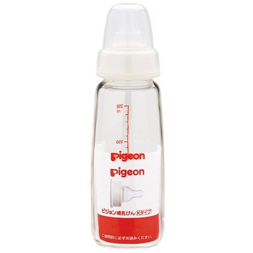 PIGEON-Bình sữa thủy tinh cổ nhỏ 200ml